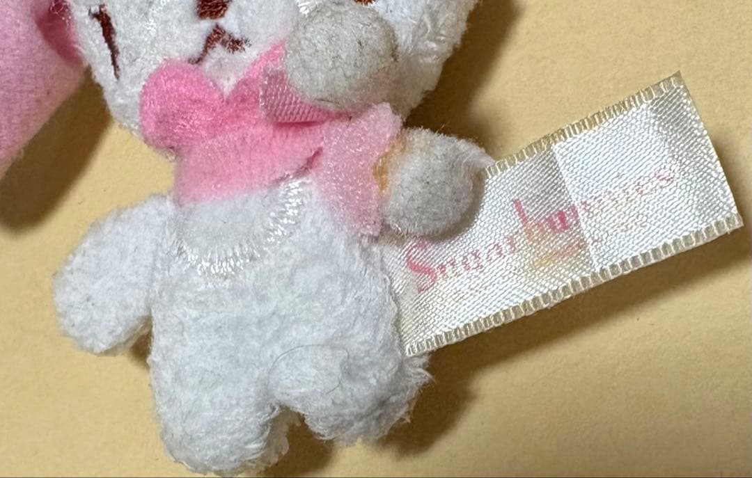 サンリオ　シュガーバニーズ　しろうさ　ミニミニマフラーぬいぐるみ　2007年製