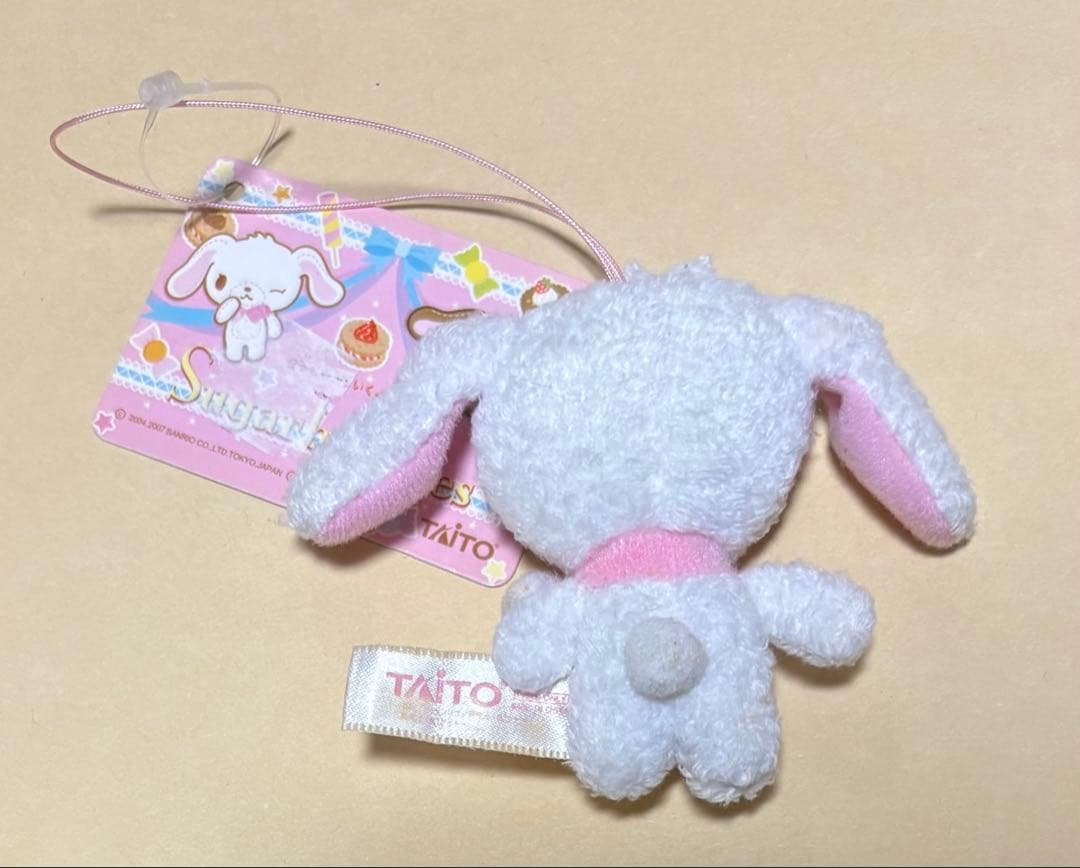 サンリオ　シュガーバニーズ　しろうさ　ミニミニマフラーぬいぐるみ　2007年製