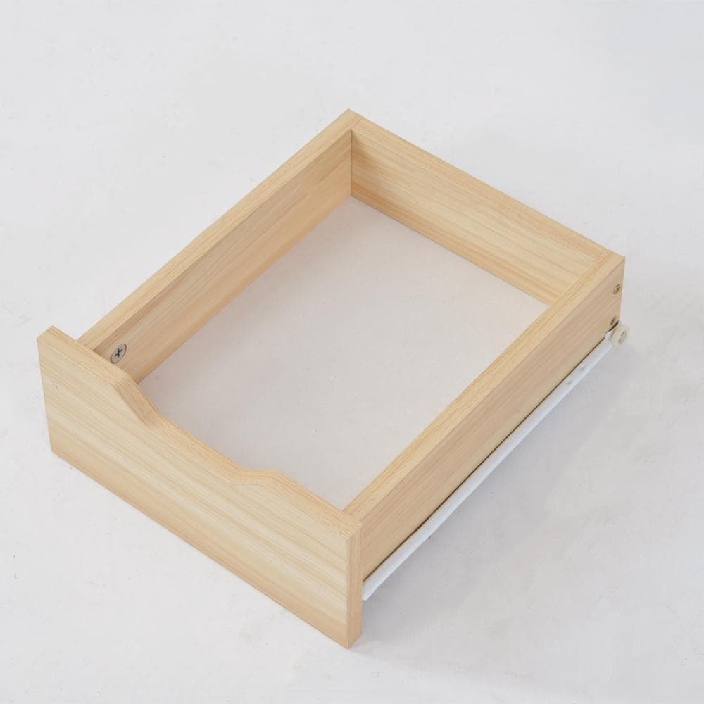 【ナチュラル】パソコンデスク引き出し付き3段シェルフ付パソコンデスク学習机