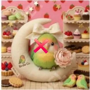 シマエナガ、インコ、オカメインコ、文鳥パネル生地　ハンドメイド