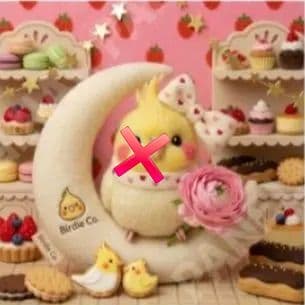 シマエナガ、インコ、オカメインコ、文鳥パネル生地　ハンドメイド