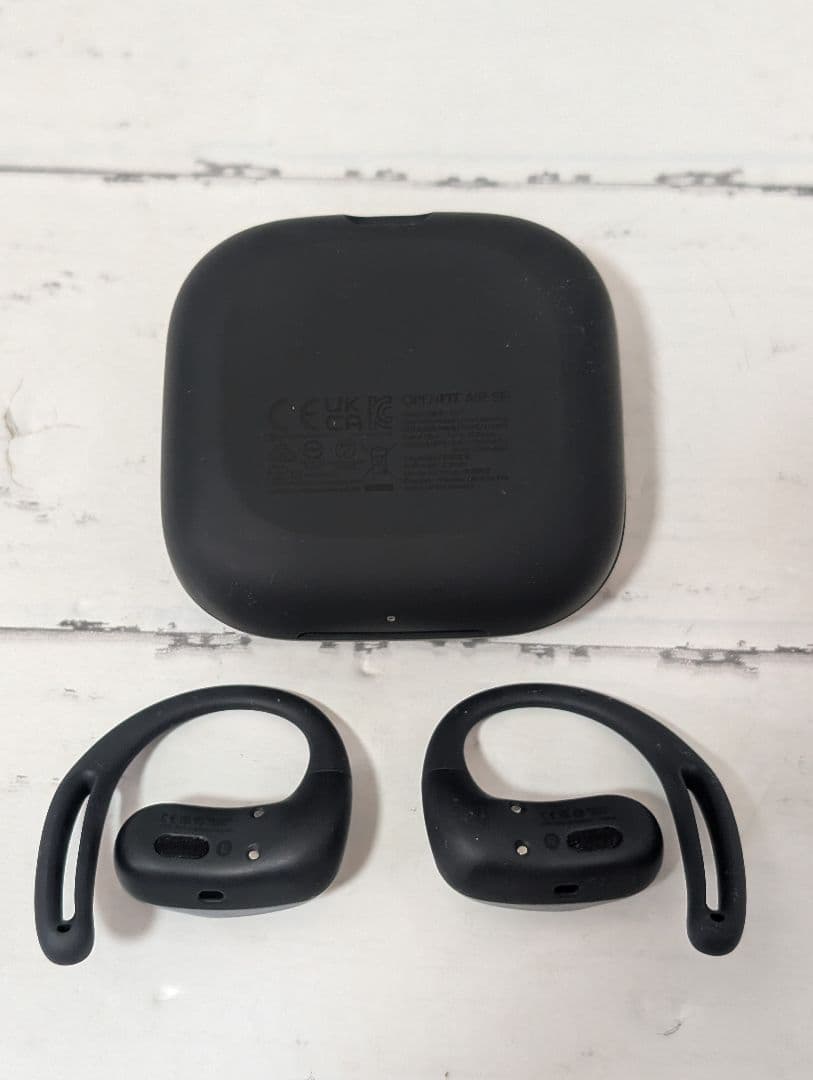 SHOKZ OPENFIT AIR SE ワイヤレスイヤホン　ブラック