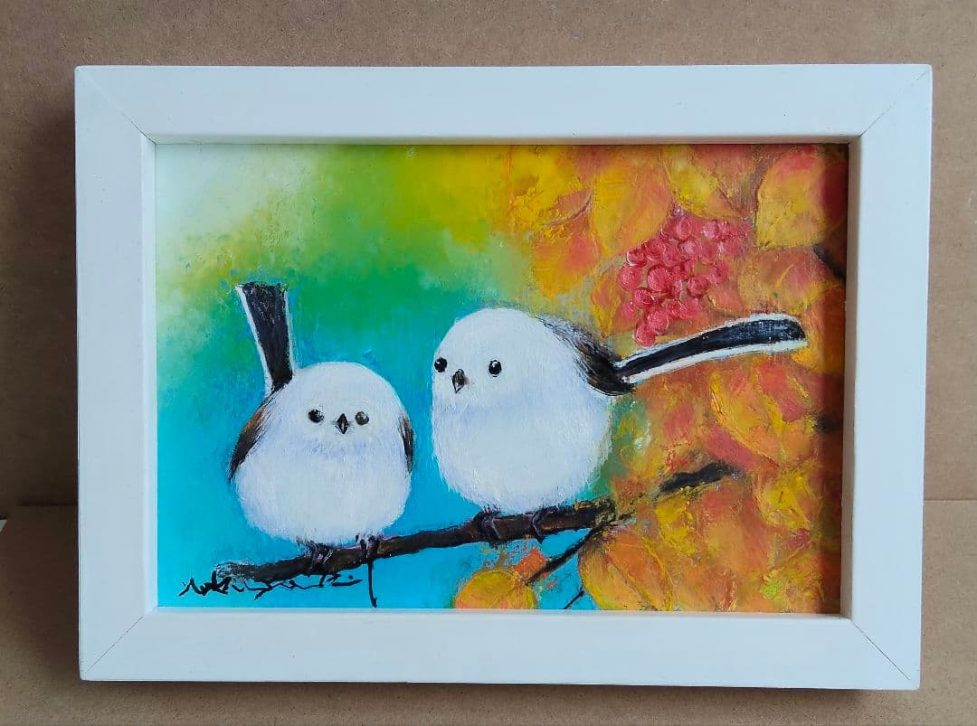 油絵 秋麗ささやき　洋画家 池畠 史幸 新作.真筆画