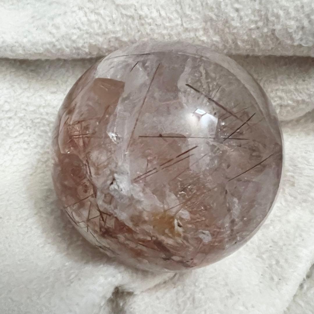 レッドルチルクォーツ　スフィア
