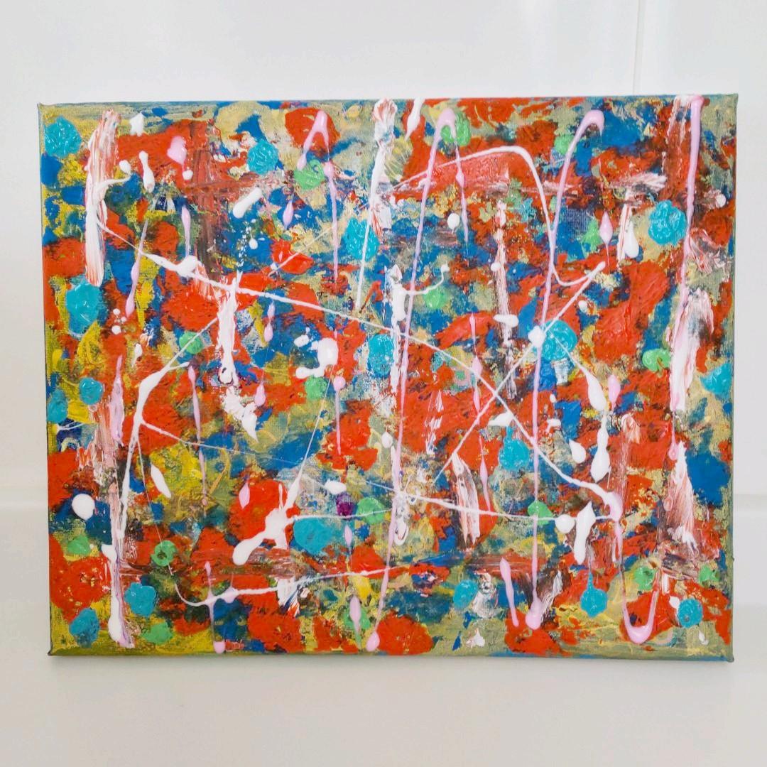 ☆抽象画、現代絵画、インテリア、フルイドアート、テクスチャーアート、アクリル絵画