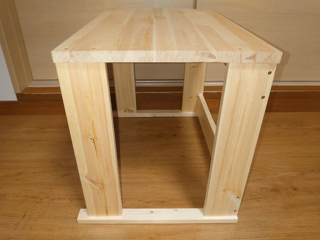 【累積217台目】1台用のパチスロを置く台★新品のパイン集成材を使用★高さ45㌢