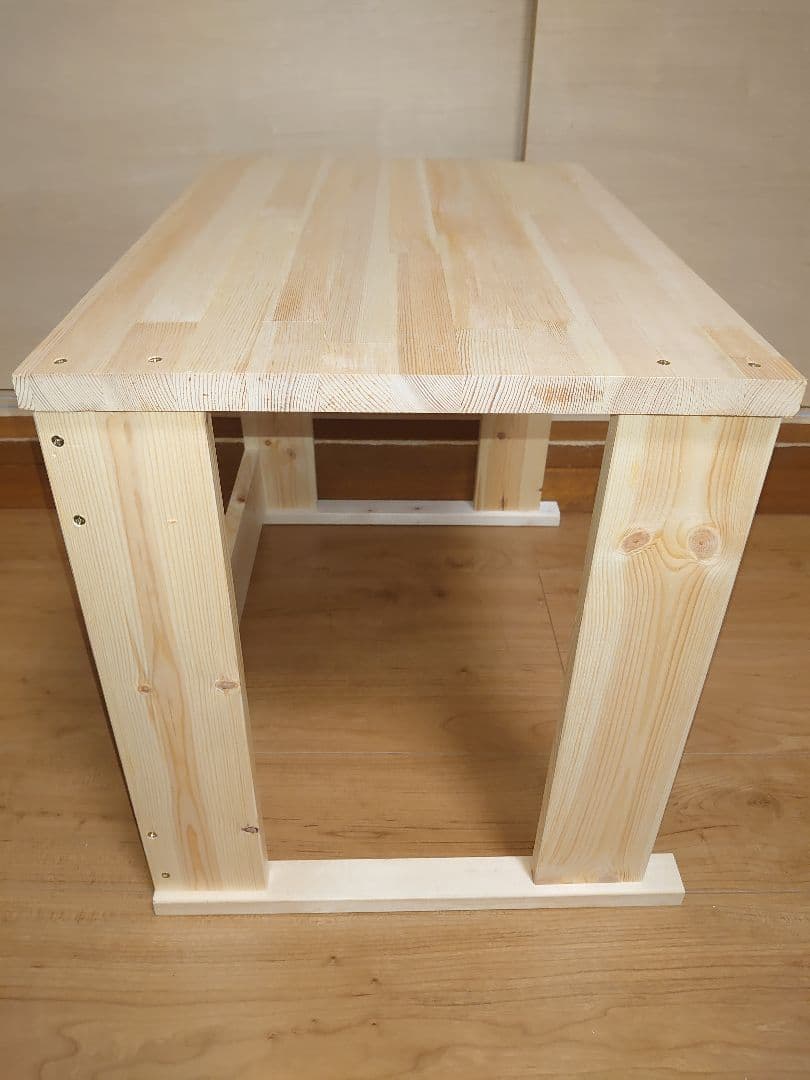 【累積217台目】1台用のパチスロを置く台★新品のパイン集成材を使用★高さ45㌢