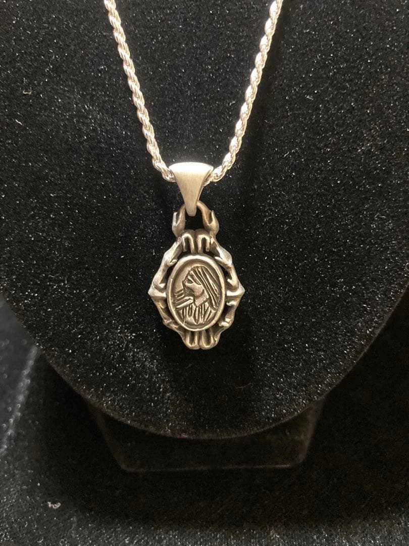 ⑰カメオ風ペンダント チェーン付き Silver925