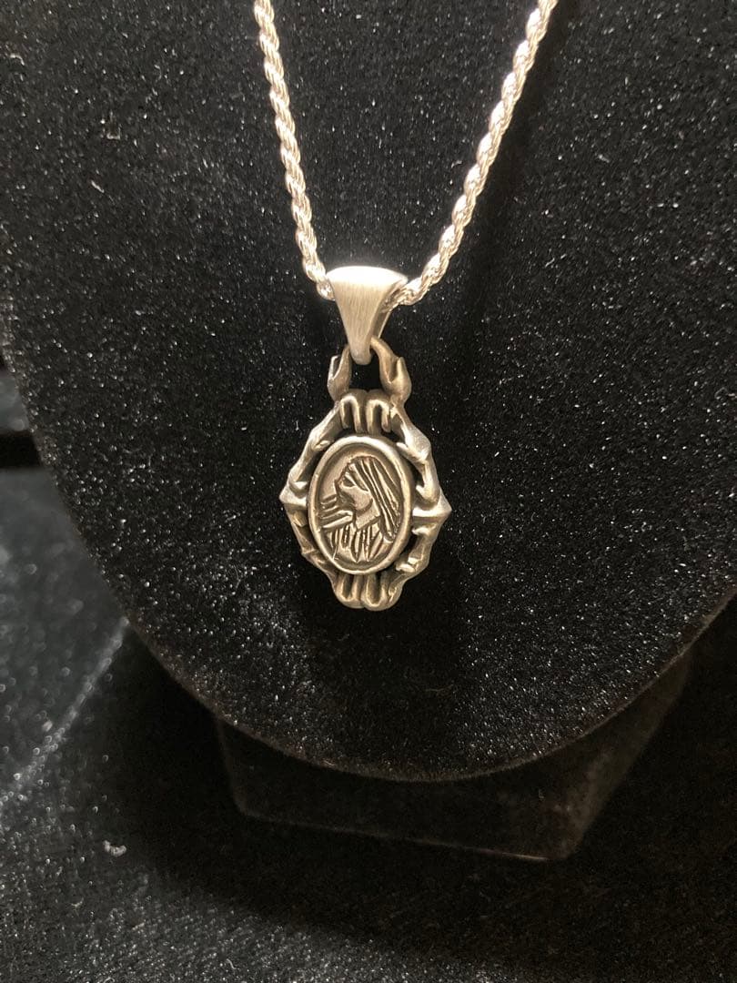 ⑰カメオ風ペンダント チェーン付き Silver925