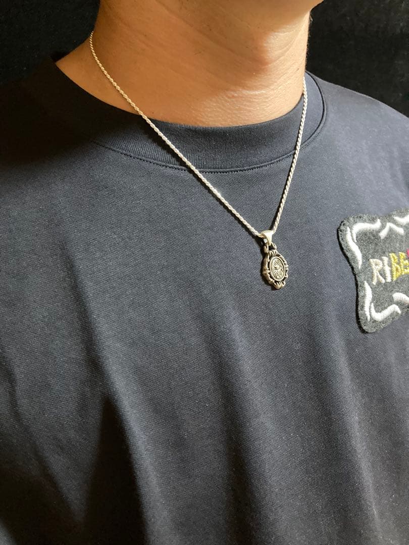 ⑰カメオ風ペンダント チェーン付き Silver925