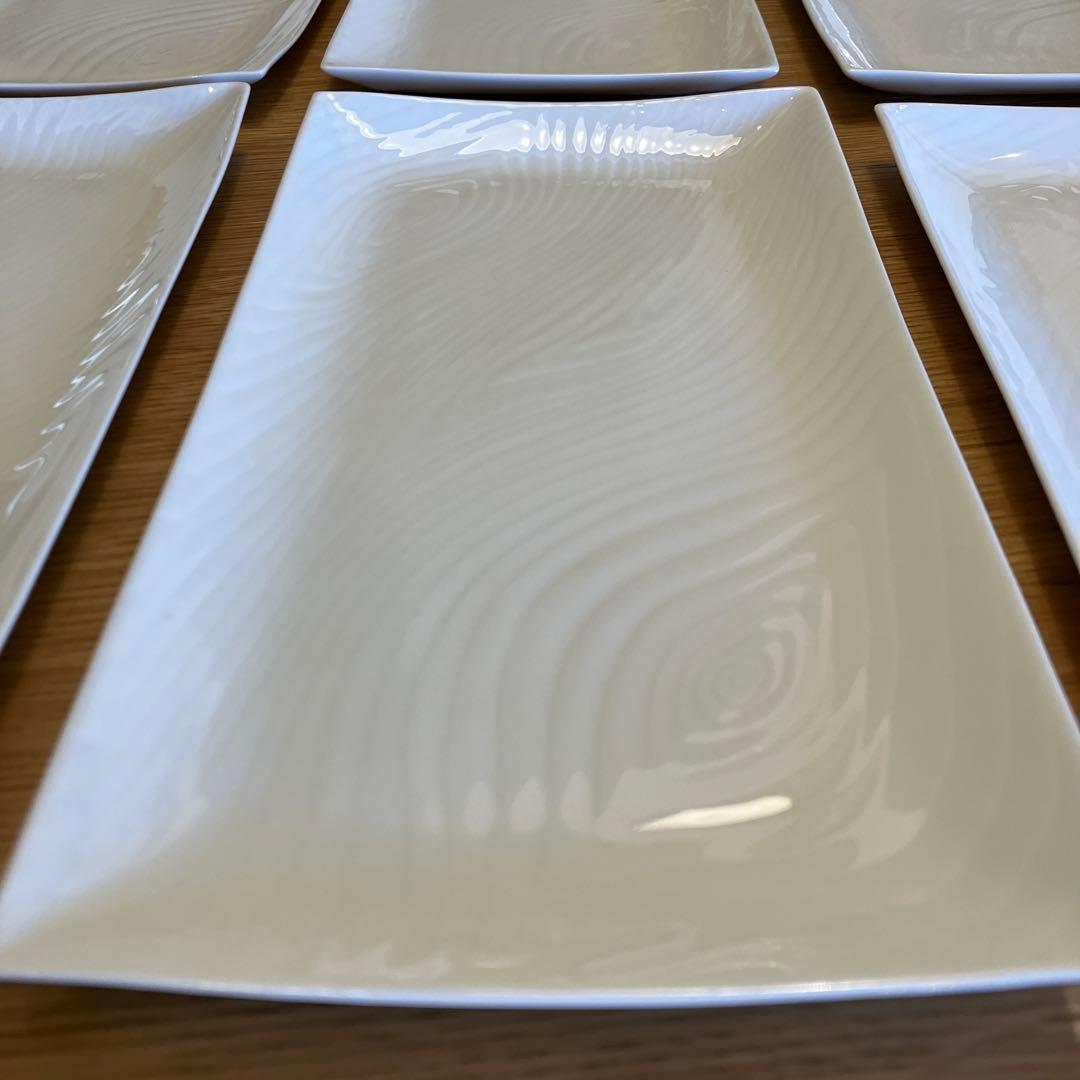 白磁さらさ 焼物皿　美濃焼　10枚セット