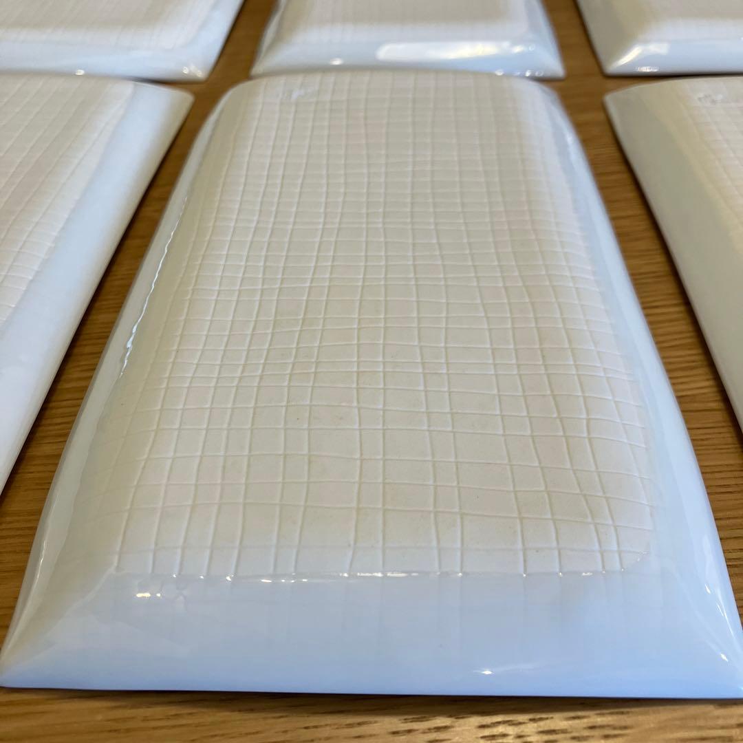 白磁さらさ 焼物皿　美濃焼　10枚セット