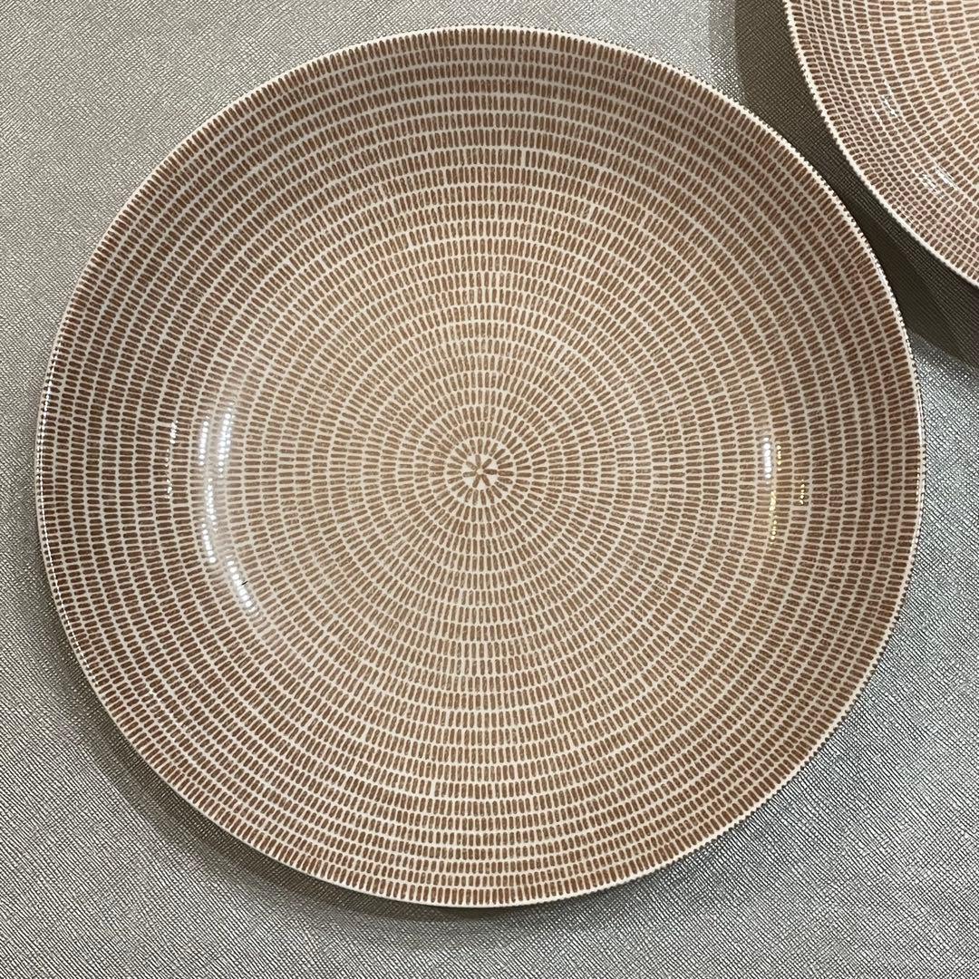 新品　旧・王冠ロゴ　アラビア　24㎝ プレート　24hアベック　ブラウン　2点