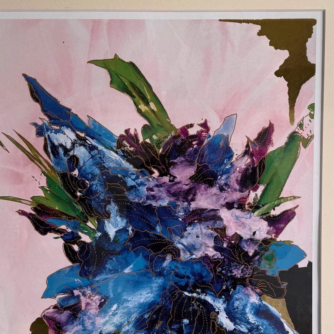 SNT1375 絵画 IAN W KING【BLUE VELVET】額装 アート