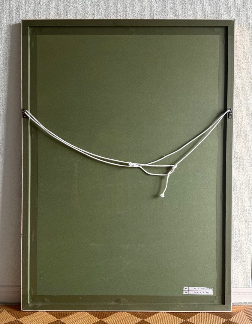 SNT1375 絵画 IAN W KING【BLUE VELVET】額装 アート