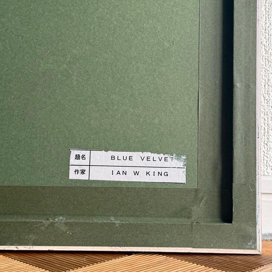SNT1375 絵画 IAN W KING【BLUE VELVET】額装 アート