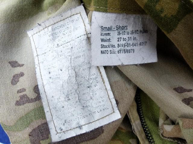 レア 米軍 OCP ヘリクルートラウザー S-S エアクルー A2CU 618