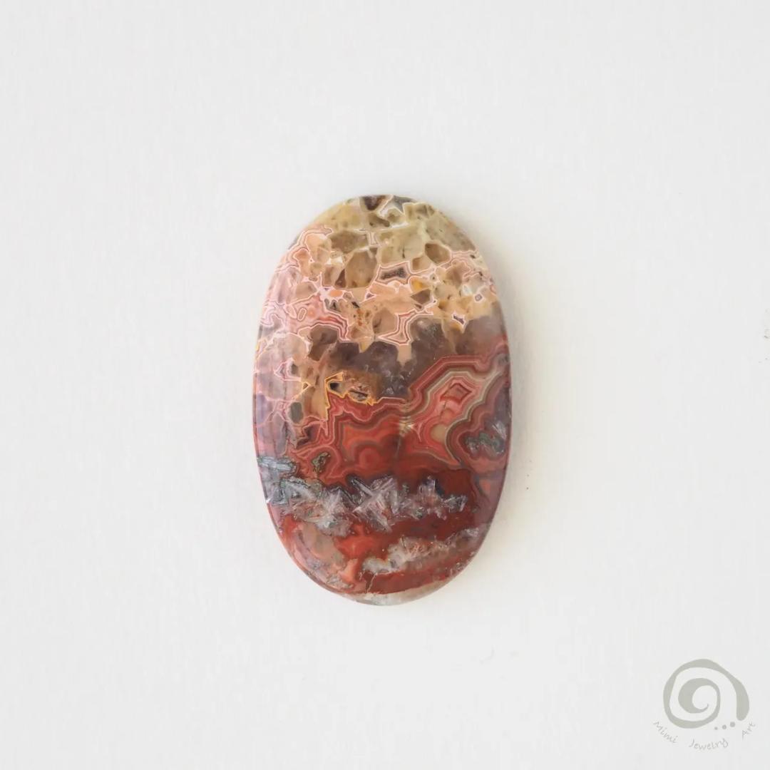 クレイジーレースアゲート マクラメ ネックレス ルドラクシャ