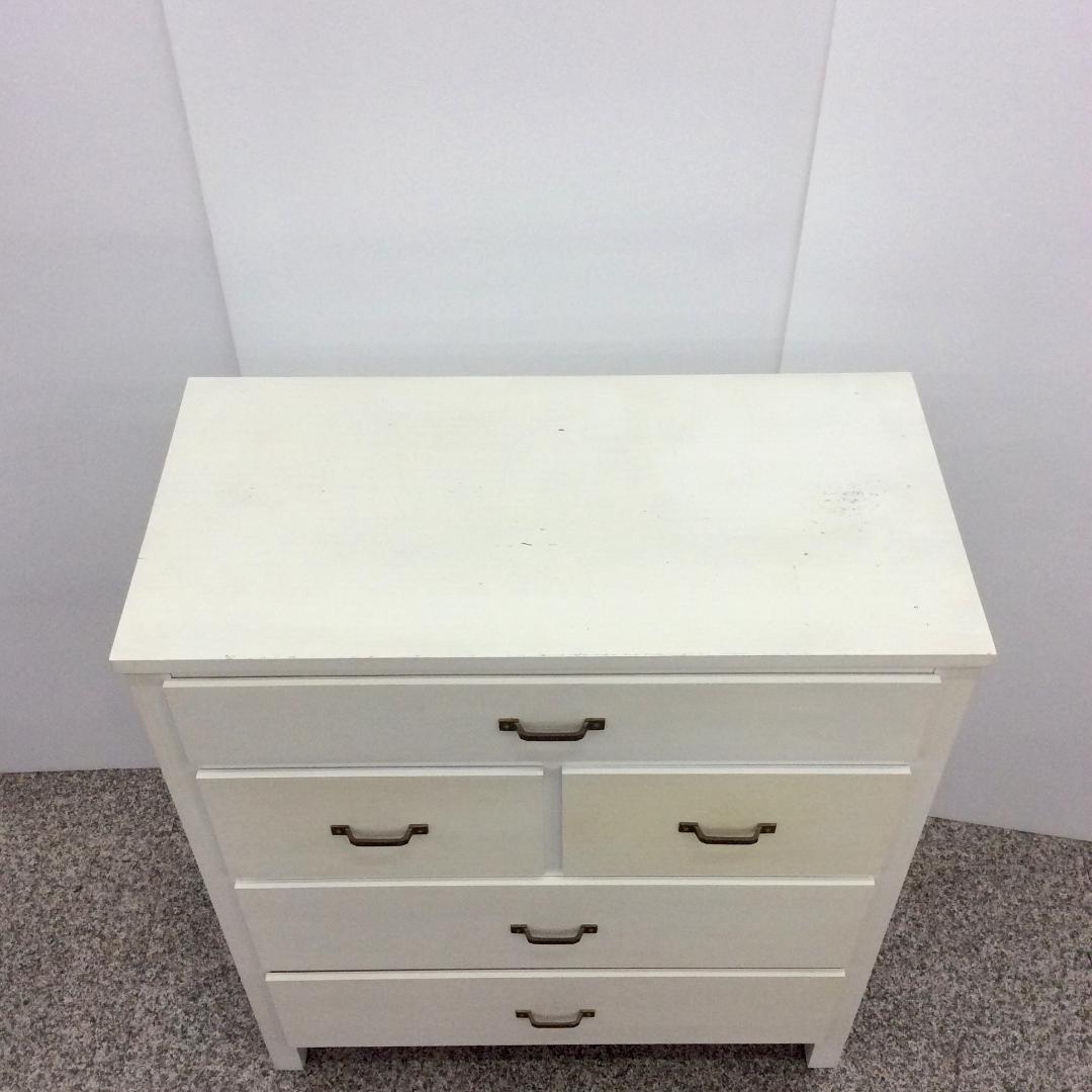 MOMOHOUSE 脇木工 ４段チェスト ホワイト