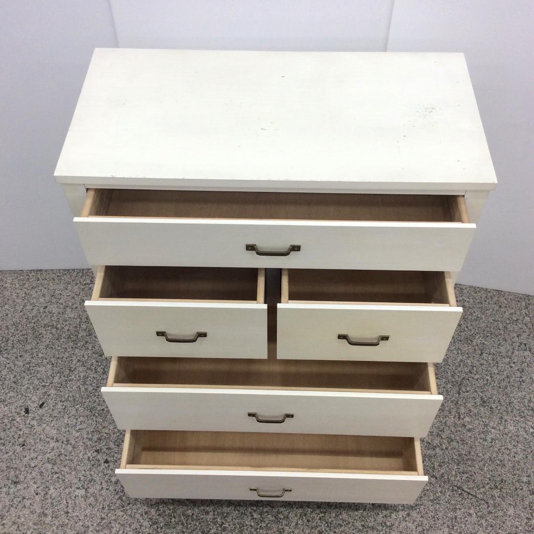 MOMOHOUSE 脇木工 ４段チェスト ホワイト