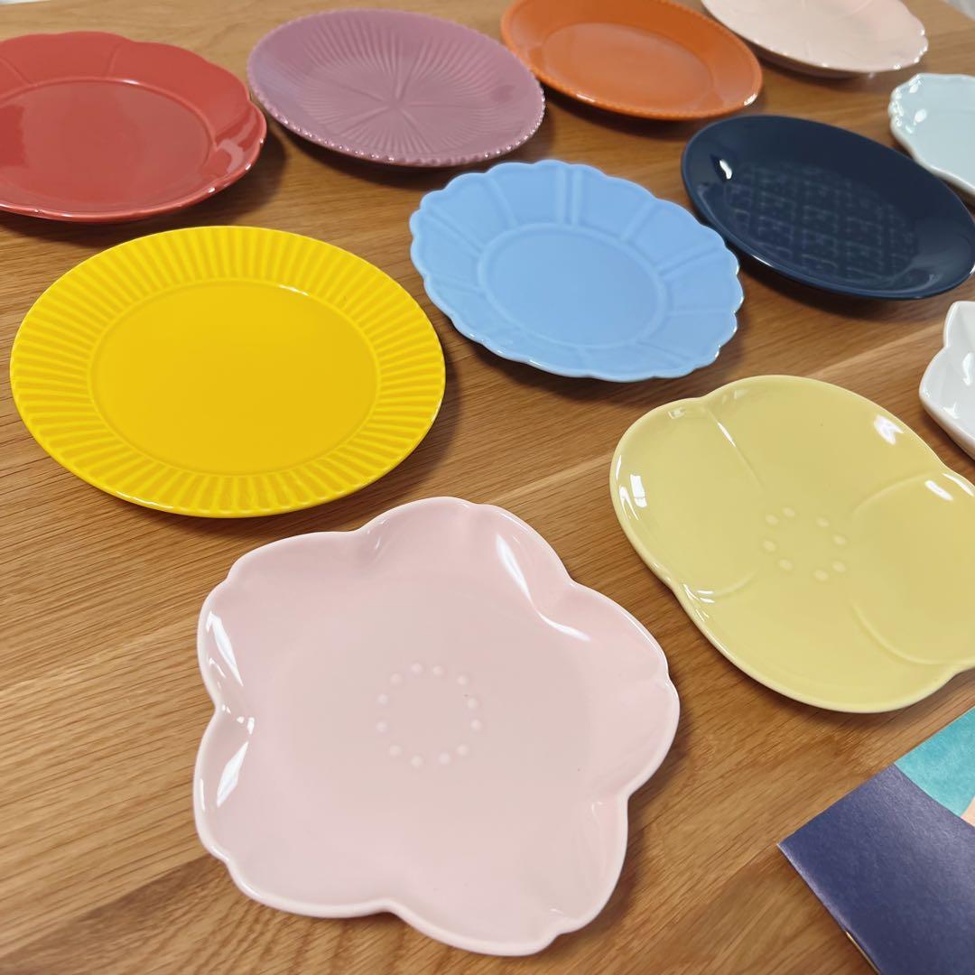 【新品】日比谷花壇監修 ＊ 金麦花やか皿 ＊ 全12種コンプリートセット♪非売品