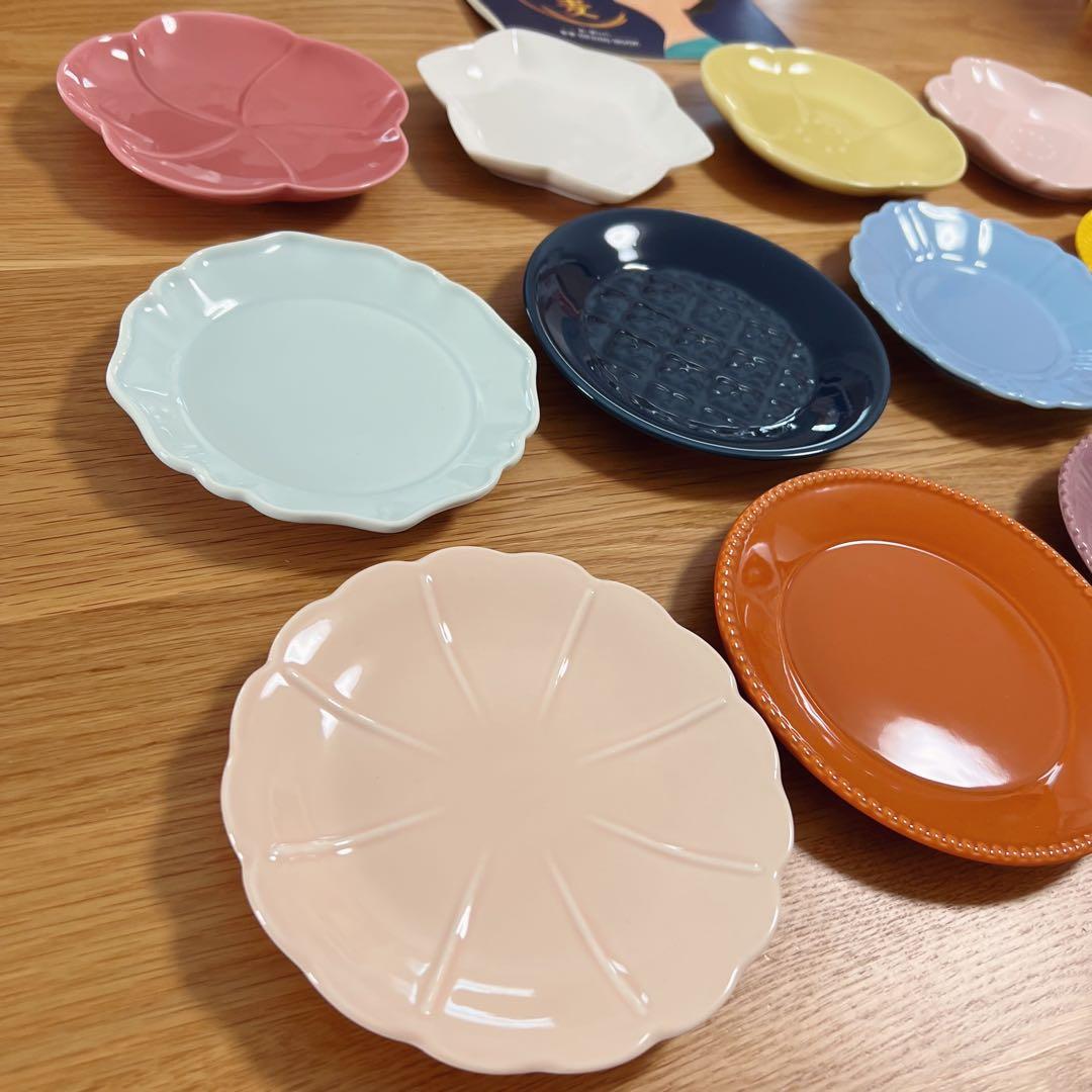 【新品】日比谷花壇監修 ＊ 金麦花やか皿 ＊ 全12種コンプリートセット♪非売品