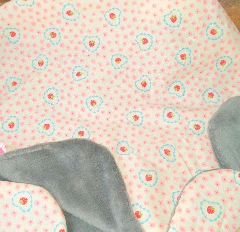 専用♥みかん⭐軽ふわ楽ちん☆マイクロ×コットン♥中バスタオル❤レース苺☆