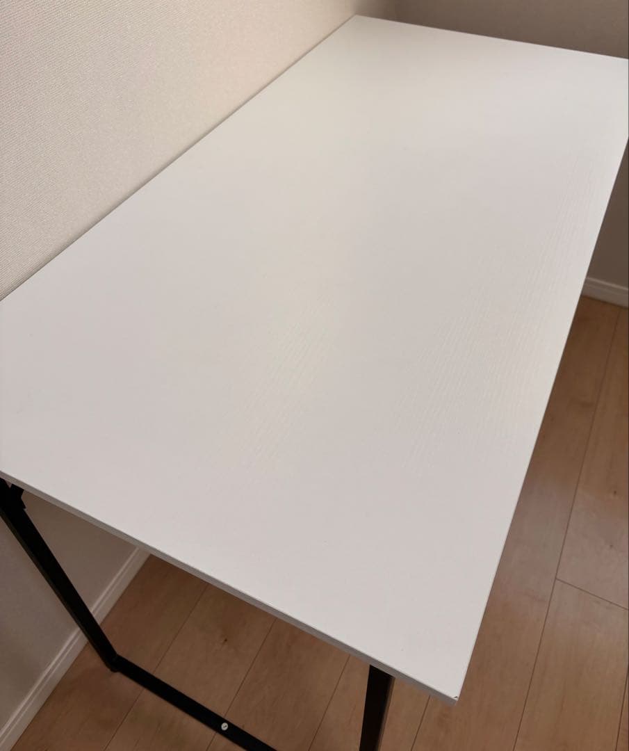 パソコン/デスク/ワーク ホワイト/120x 60/ブラック脚