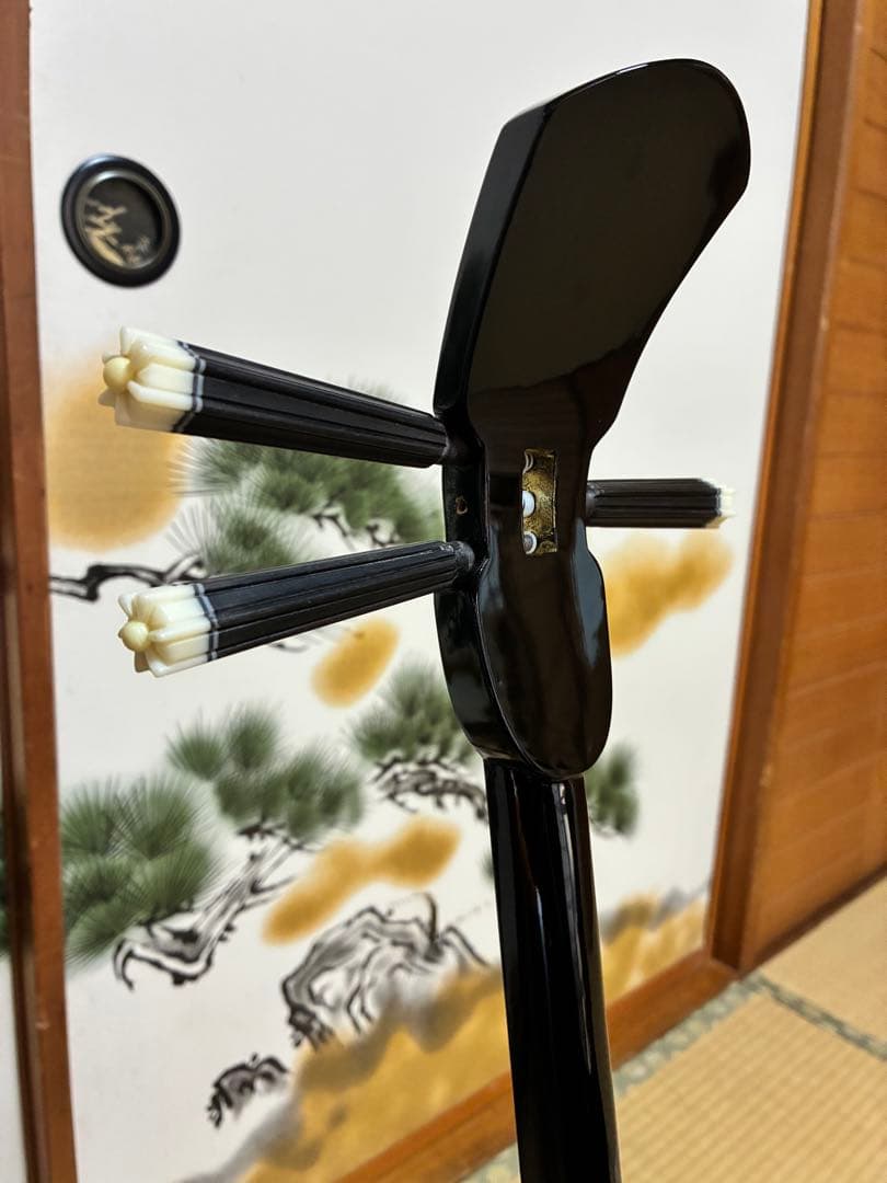 沖縄三線！貴重！知念大工型！本張り【一枚張り】