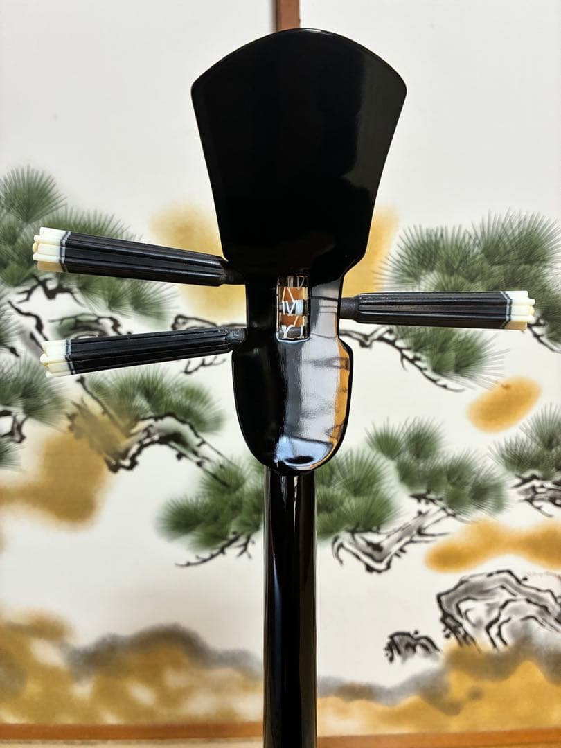 沖縄三線！貴重！知念大工型！本張り【一枚張り】