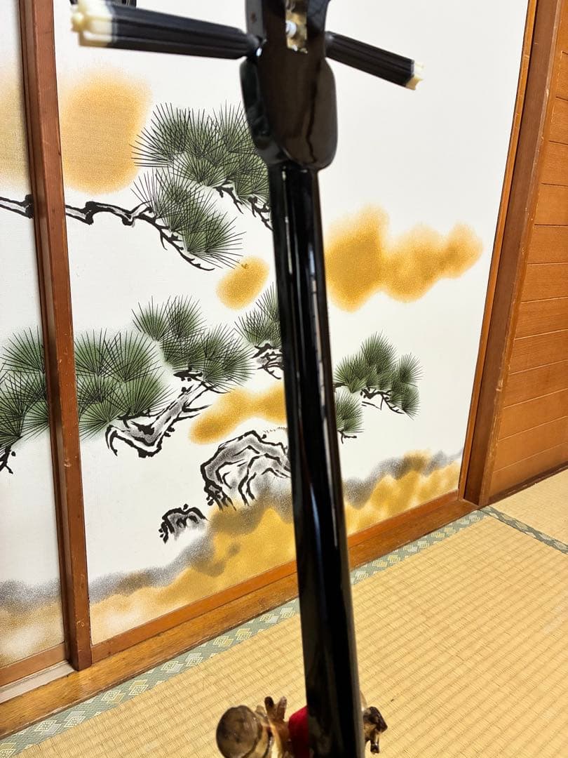 沖縄三線！貴重！知念大工型！本張り【一枚張り】