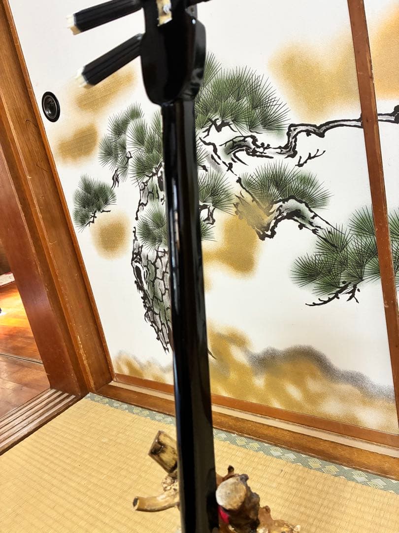 沖縄三線！貴重！知念大工型！本張り【一枚張り】