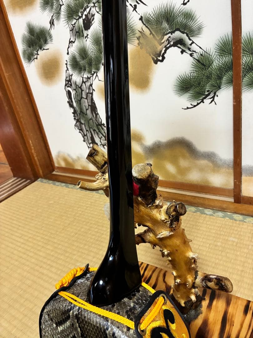 沖縄三線！貴重！知念大工型！本張り【一枚張り】