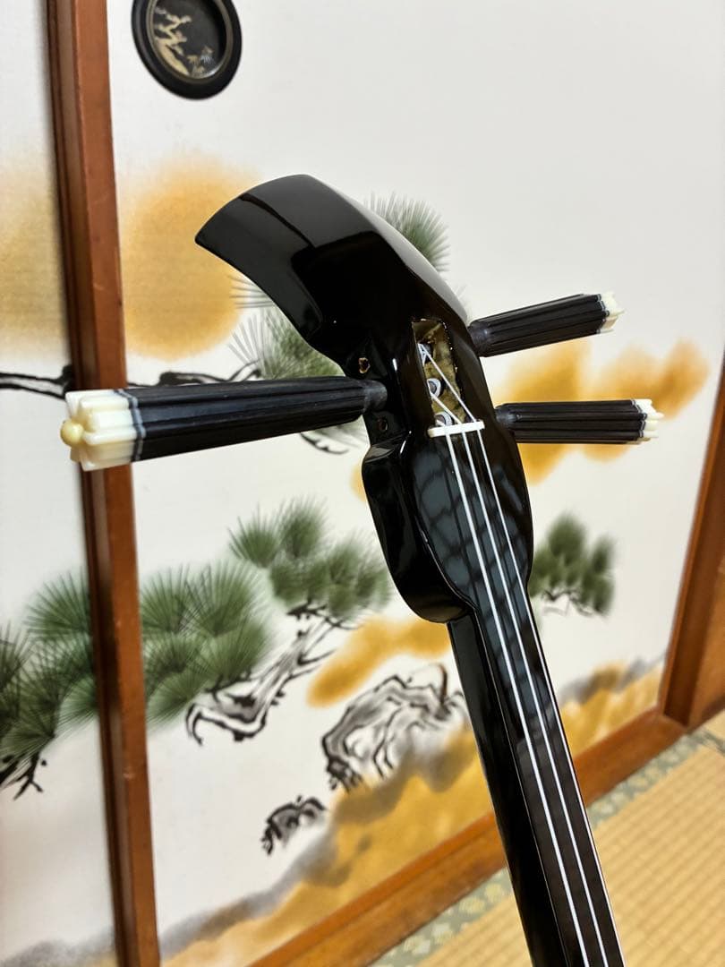 沖縄三線！貴重！知念大工型！本張り【一枚張り】