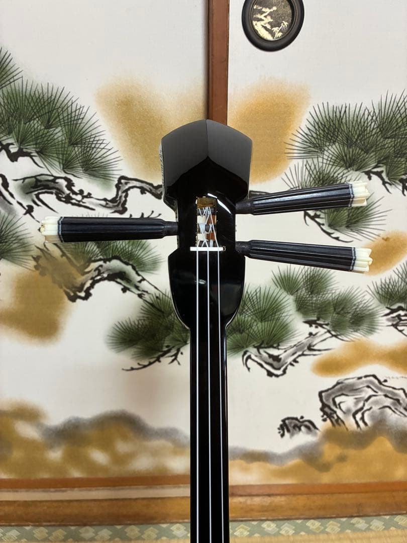 沖縄三線！貴重！知念大工型！本張り【一枚張り】