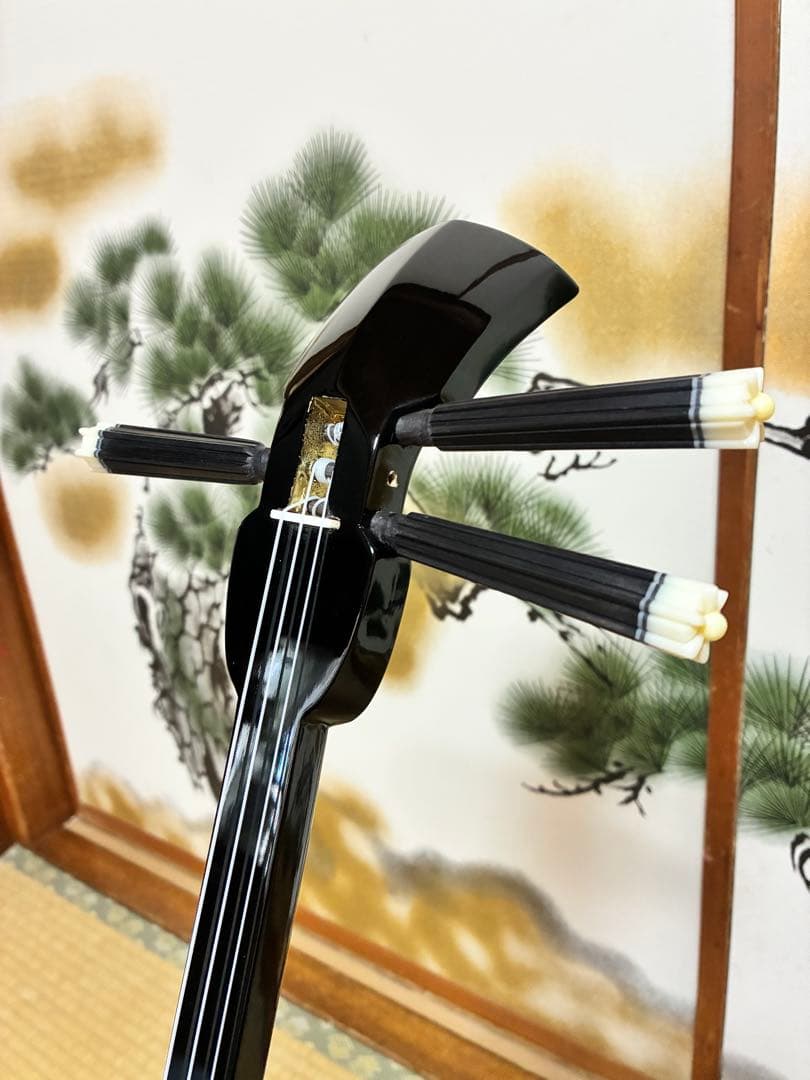 沖縄三線！貴重！知念大工型！本張り【一枚張り】