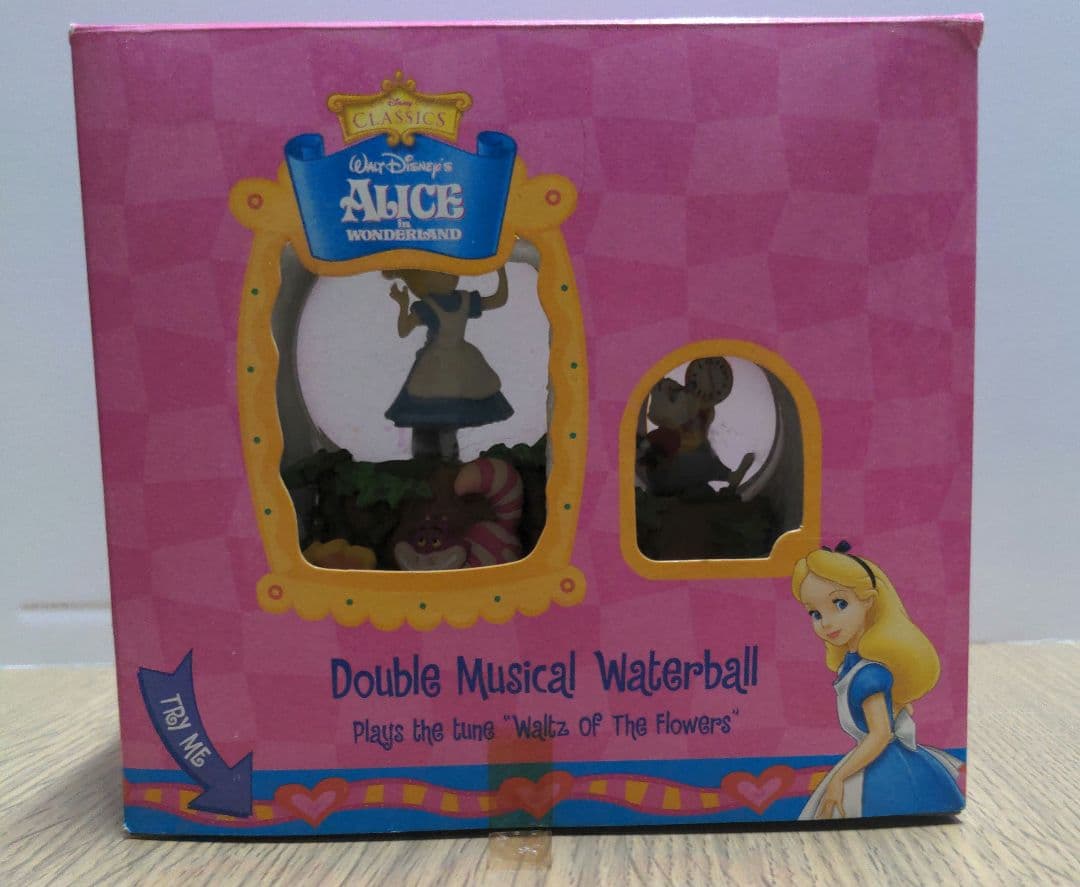 【激レア】　ディズニー　不思議の国のアリス　スノードーム【箱付き】