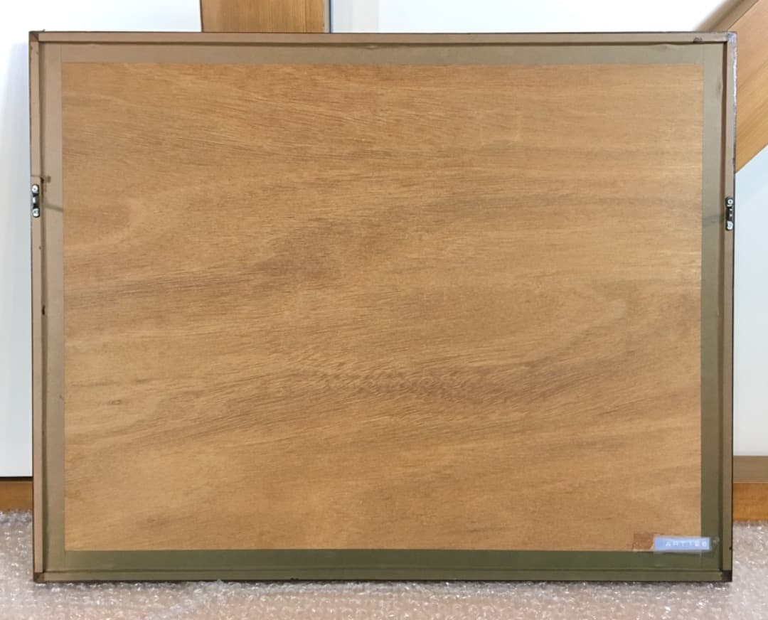 ○ 西嶋勝之「 下津井の屋並」木版画 39/500 直筆サイン 真作