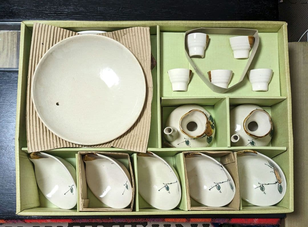 【レトロ】鍋、徳利、お猪口フルセット