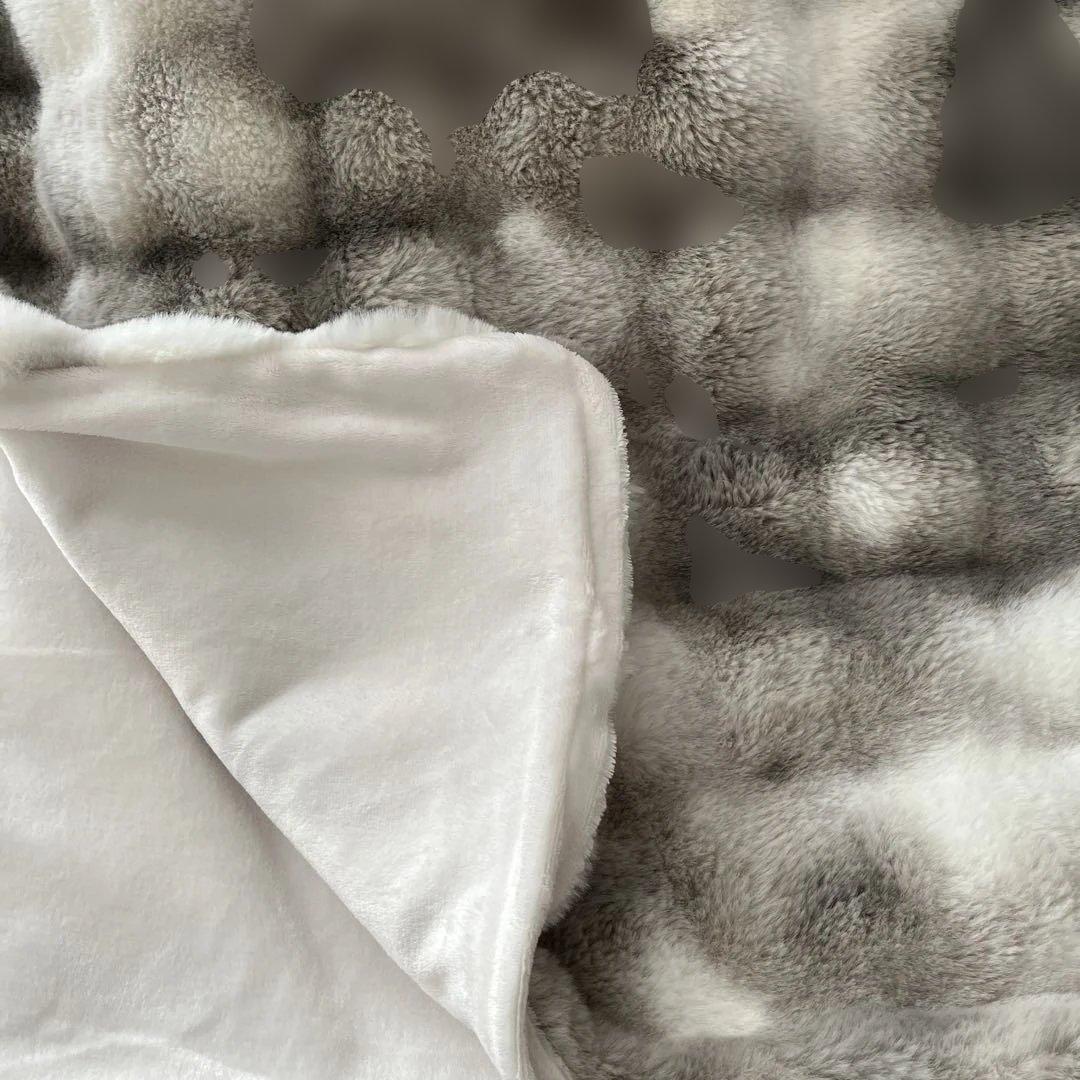 【美品】Francfranc WARMYポコモコファー掛布団カバーシングル