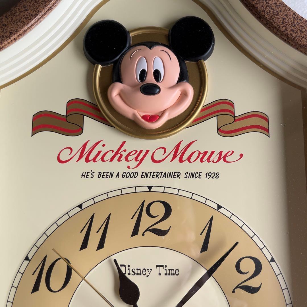 ◉ディズニータイム ミッキーマウス 壁掛け時計 ：メロディ4曲入