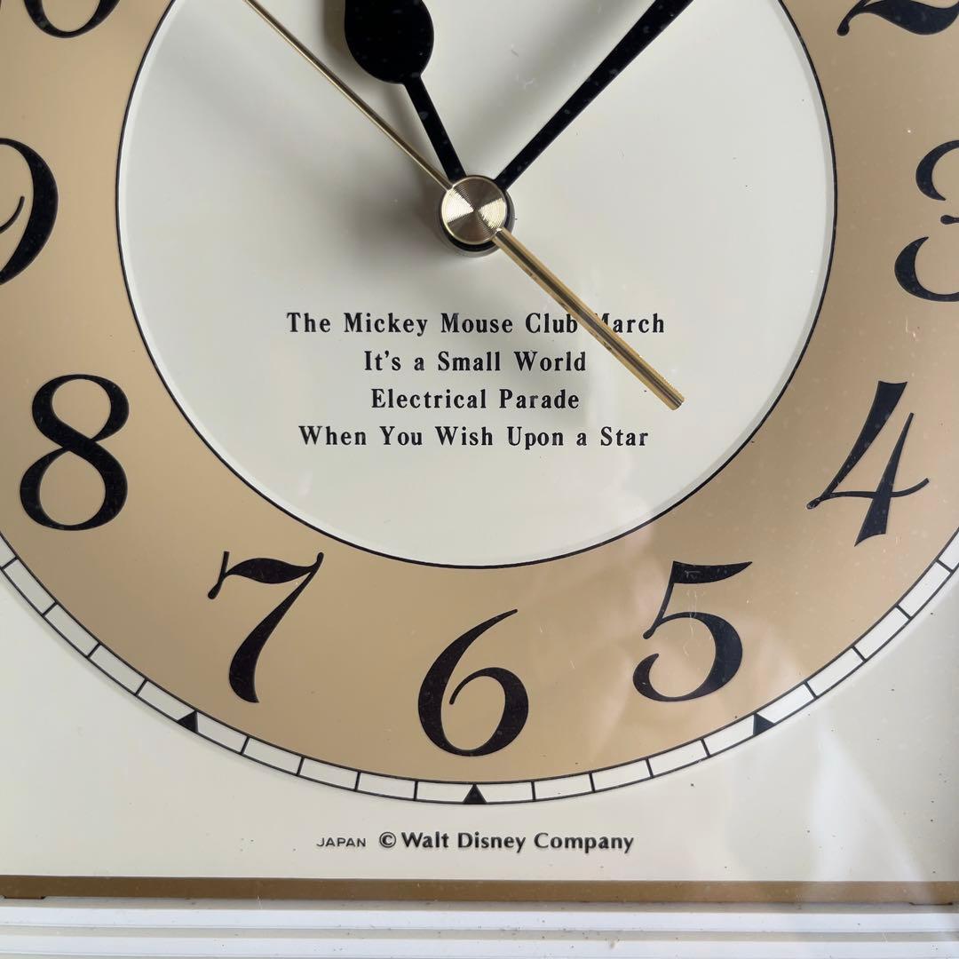 ◉ディズニータイム ミッキーマウス 壁掛け時計 ：メロディ4曲入