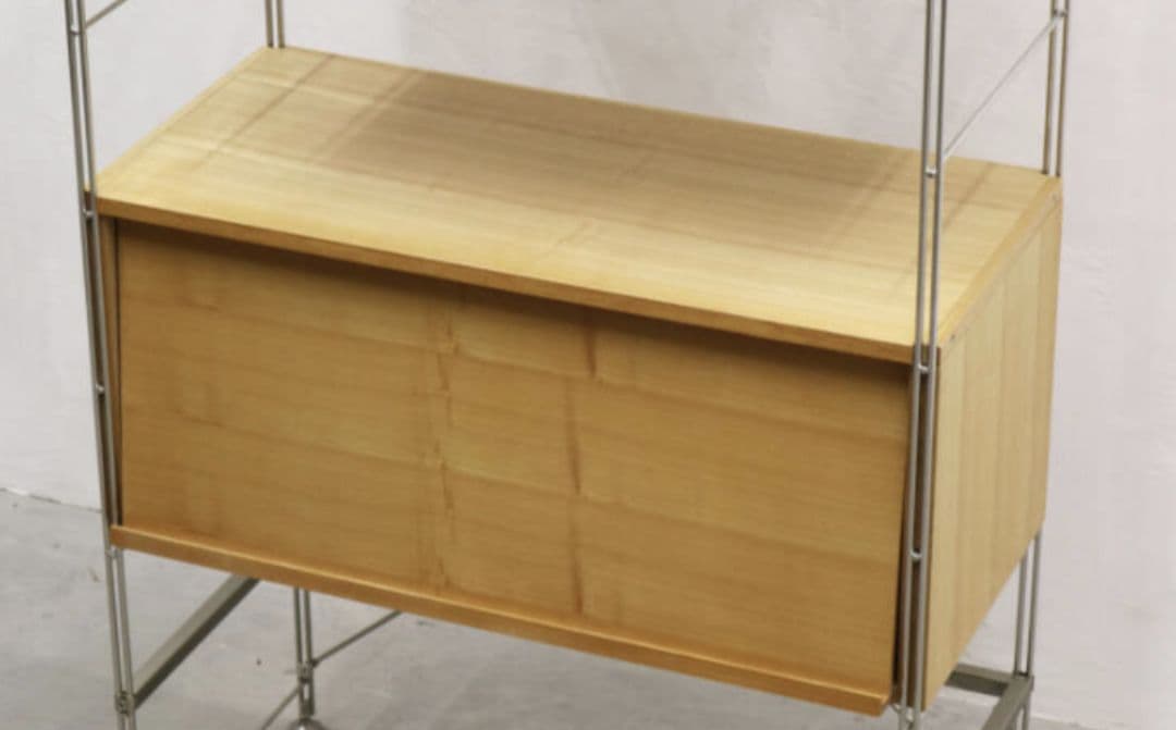 無印良品 ステンレス ユニットシェルフ フラップ扉ボックス オーク