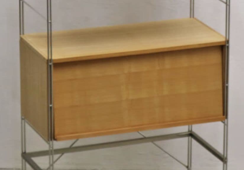 無印良品 ステンレス ユニットシェルフ フラップ扉ボックス オーク