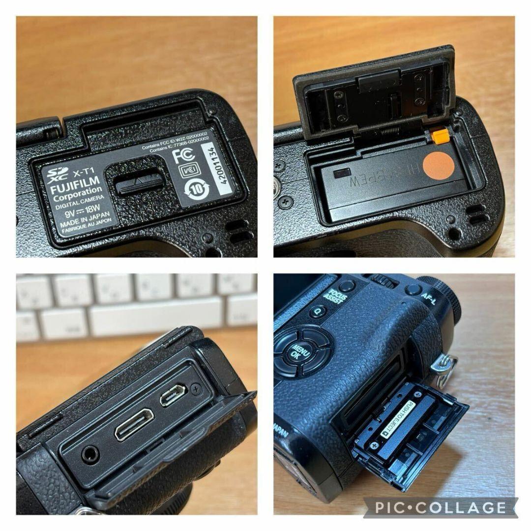 FUJIFILM X-T1本体と15-45mmレンズ、付属品