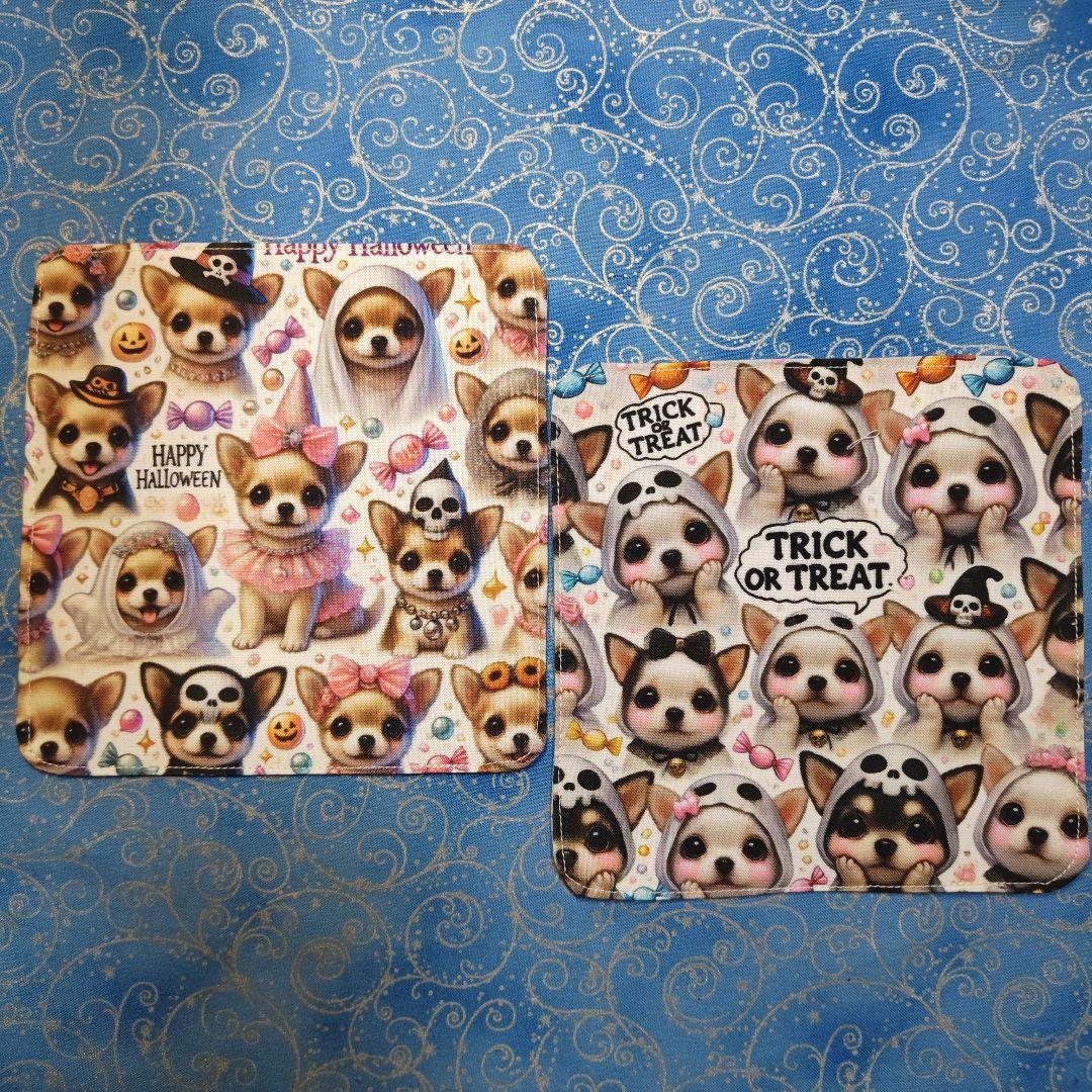 ★CHIYO★　はんかちワンコさん&ネコちゃん柄　20枚