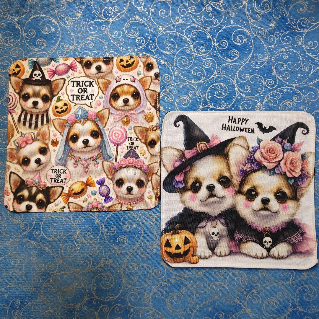 ★CHIYO★　はんかちワンコさん&ネコちゃん柄　20枚