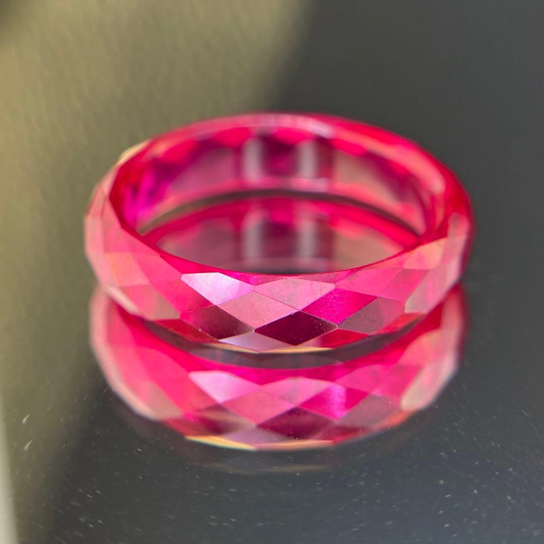 サイズ14.5新品未使用Lab Grown Ruby（人工培育ルビー）リング指輪