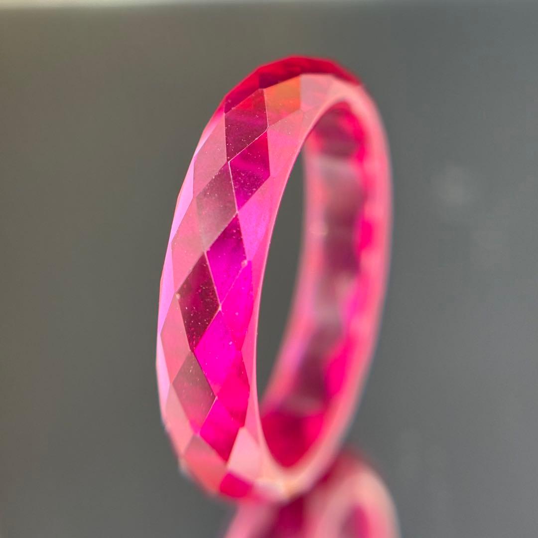 サイズ14.5新品未使用Lab Grown Ruby（人工培育ルビー）リング指輪