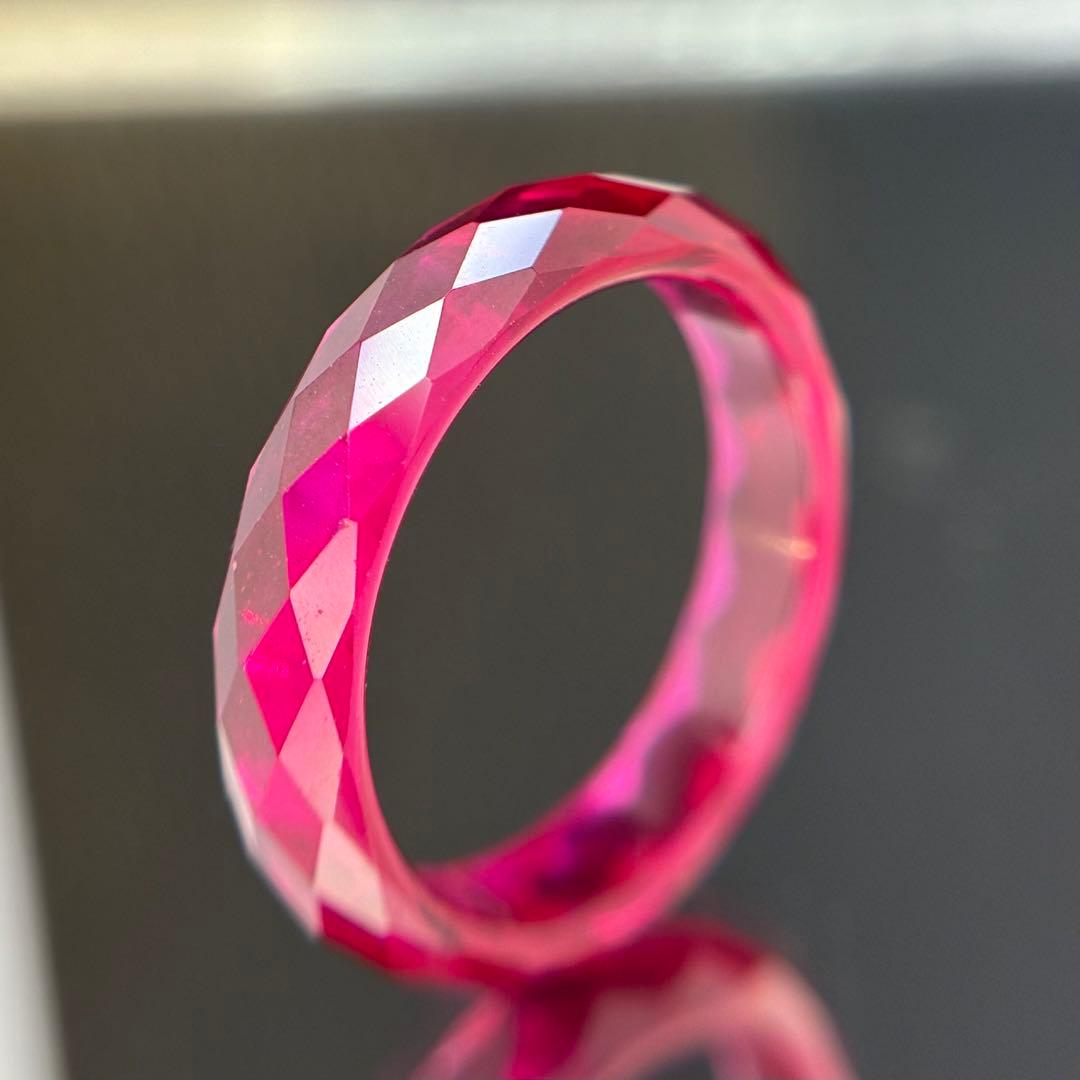 サイズ14.5新品未使用Lab Grown Ruby（人工培育ルビー）リング指輪